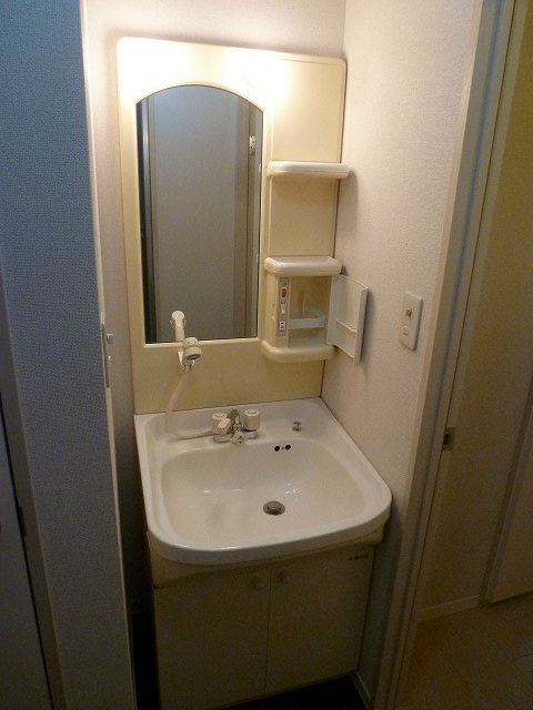 洗面設備　写真は102号室です（参考）
