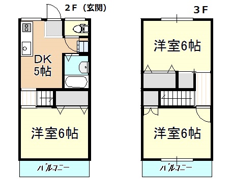 辰巳貸物件の間取り写真