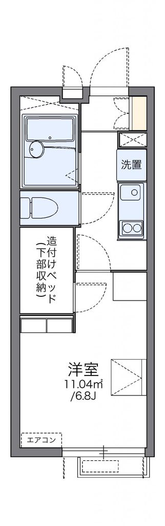レオパレスサンフラワーAの間取り写真