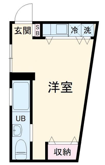 ＥＡＳＴ　ＲＩＳＥ　由比ガ浜Ｂの間取り