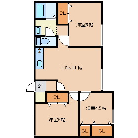 大町ハイツの間取り