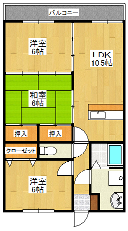 ロイヤルハイツIIの間取り