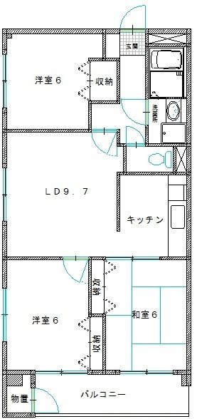 八雲マンションの間取り