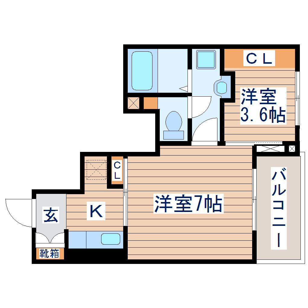 レジデンスアズマの間取り