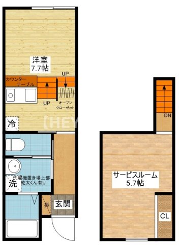 長崎県大村市杭出津２（アパート）の賃貸物件の間取り