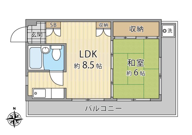 メゾン玉穂の間取り