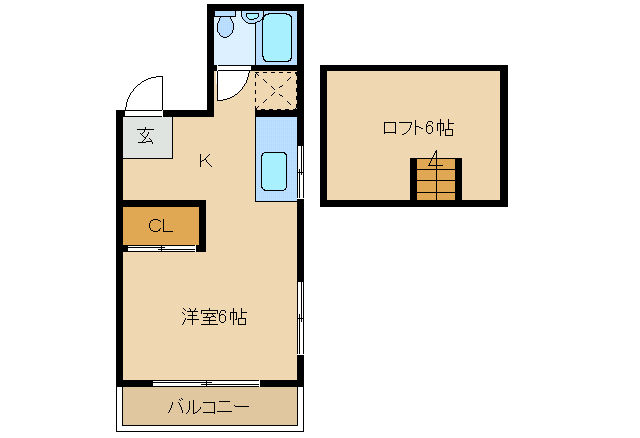 深町ハイツの間取り