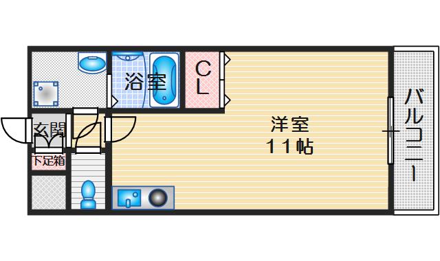 ベルファ古曽部の間取り