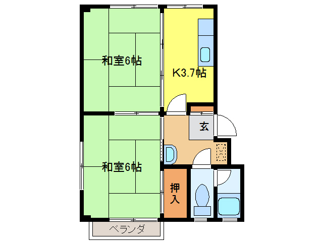 千丸マンションの間取り