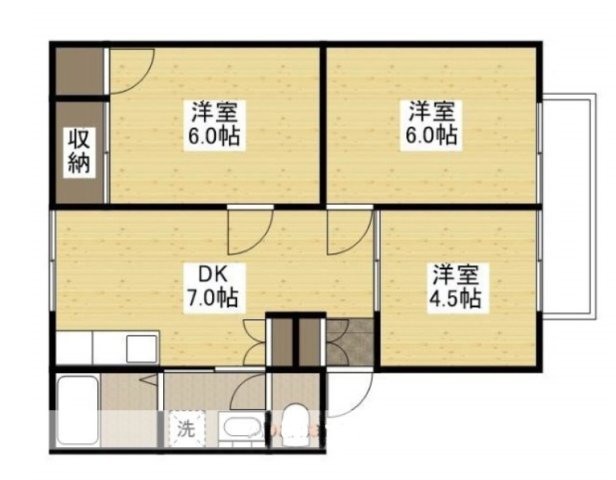 コーポアサヒの間取り