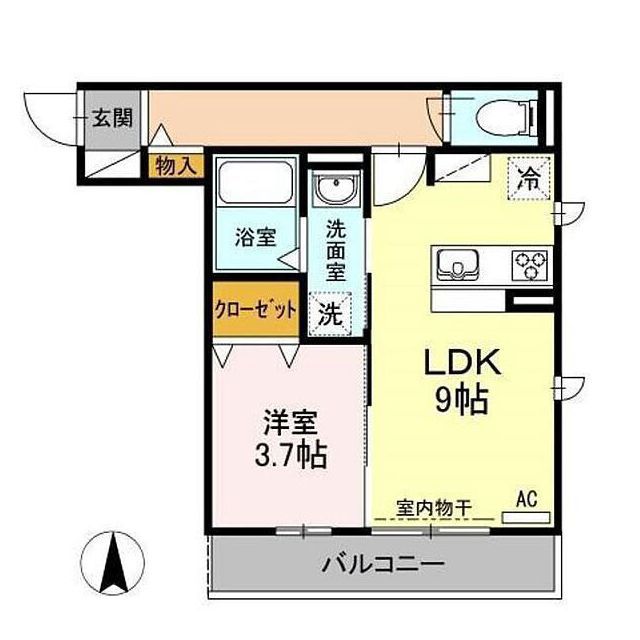 コンフォルト白山の間取り