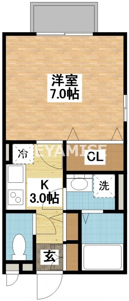 諫早市高来町三部壱のアパートの間取り