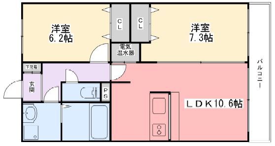 インタービレッジ城北の間取り