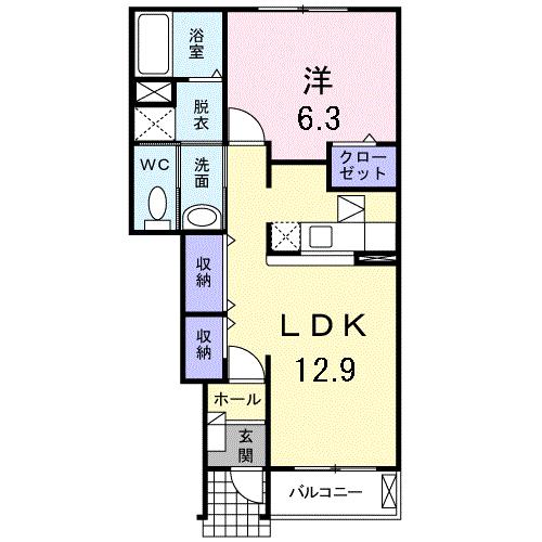 ロイヤルスクウェア　一宮IIIの間取り