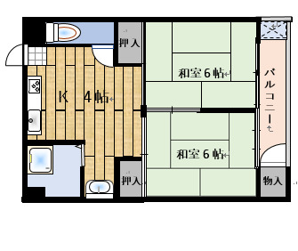 浮島マンションの間取り