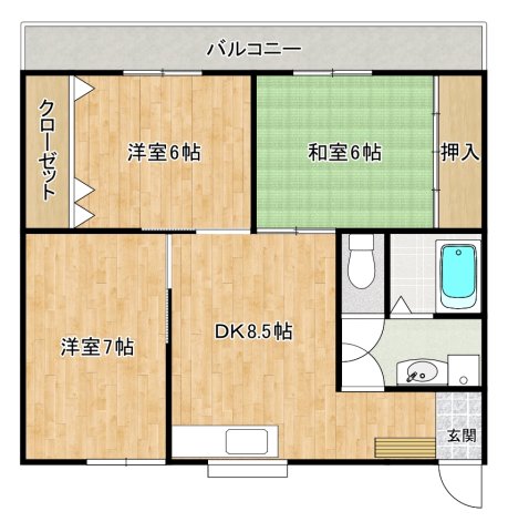 コンフォールIIの間取り