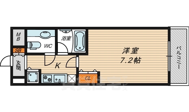 アヴァンセクール京橋南の間取り