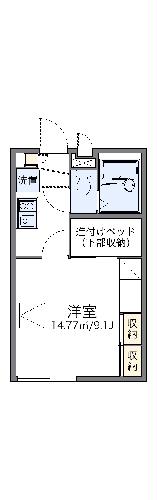 レオパレスレスポワールの間取り