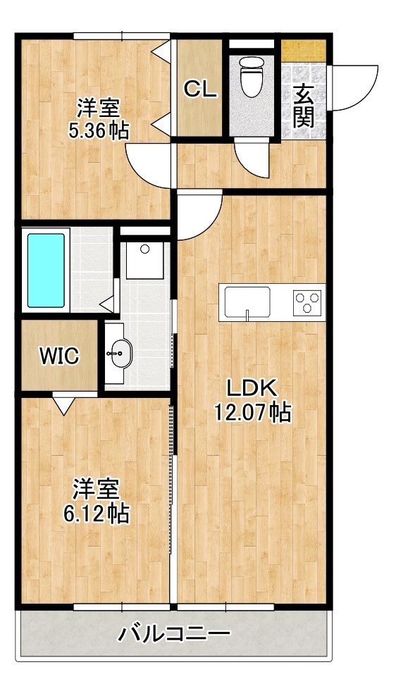 ラヴィベル栗東の間取り