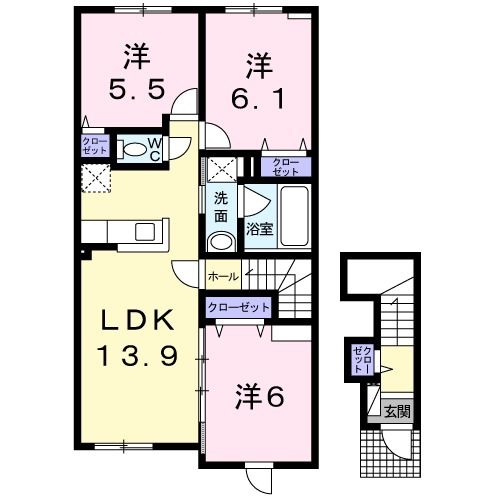 メゾン　ド　ビエラの間取り