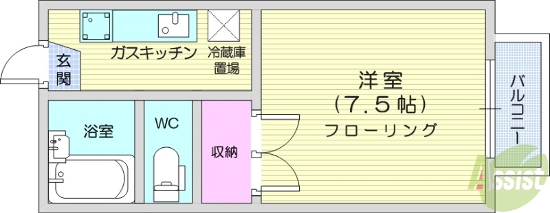 【メゾンゴトウJr.の間取り】