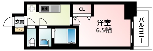 【プレサンスOSAKA西中島リエゾンの間取り】