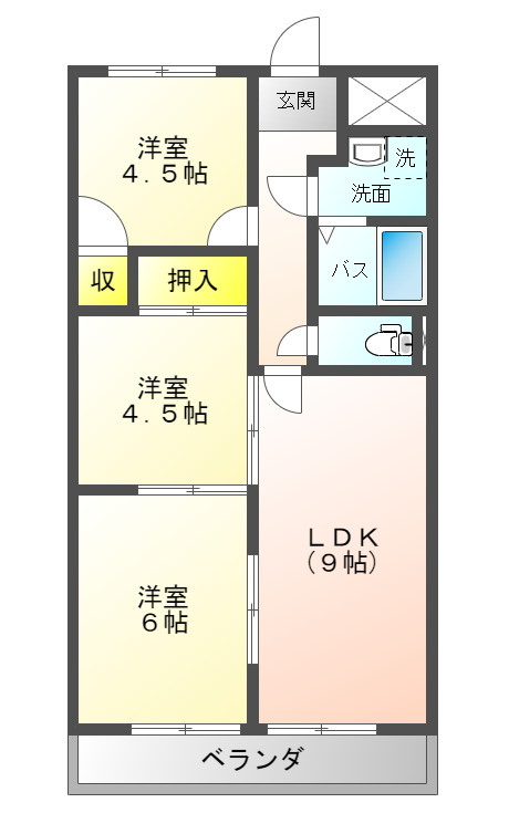 リバルティーレAの間取り