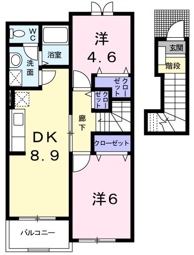 メゾンエトワールＡの間取り