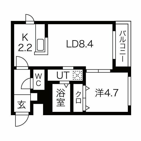 札幌市西区山の手五条のマンションの間取り