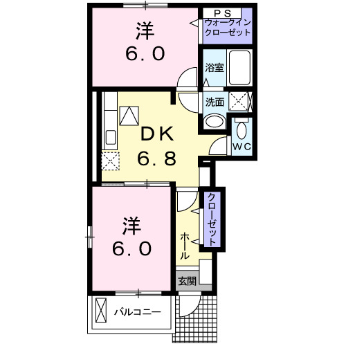 フェイバー　ビーエム　IIの間取り