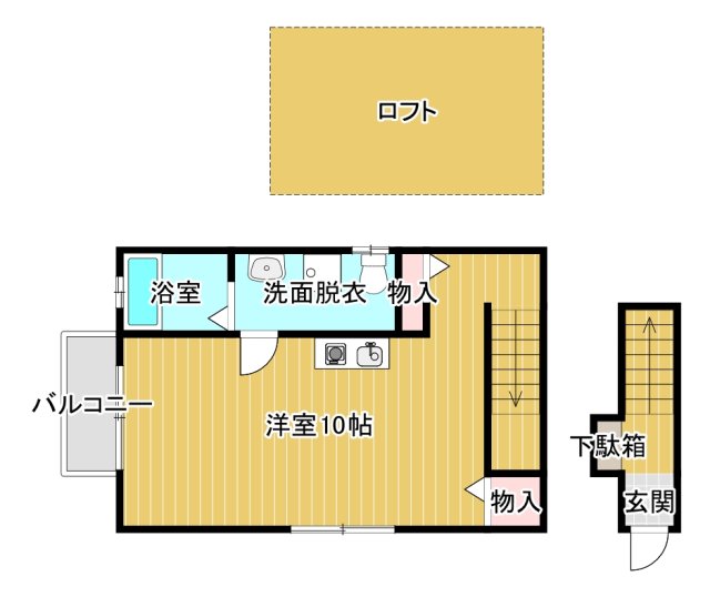 アミ鹿谷の間取り