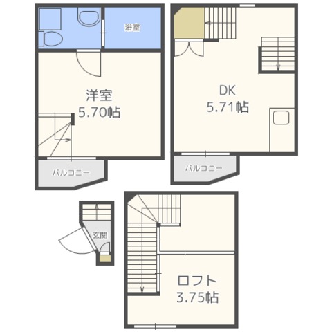 ガレット松島の間取り