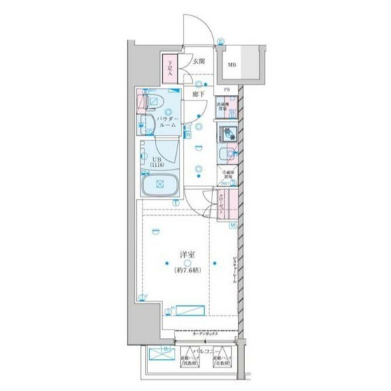 ＧＥＮＯＶＩＡ川崎ＶＩＩの間取り