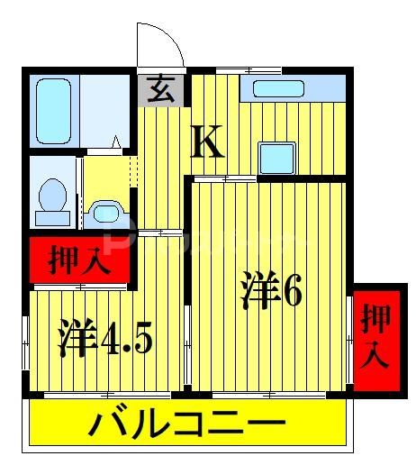 ジュンハイツの間取り