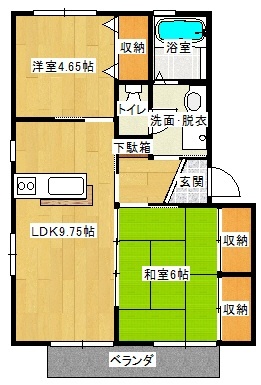 グリーングローブ東原の間取り