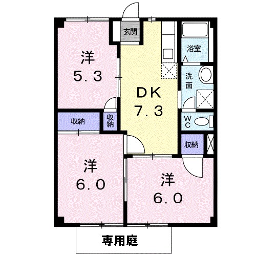 ＳＵＮコーポ　オオタの間取り