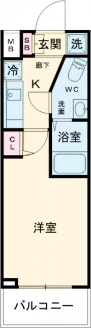 フェルクルールプレスト青戸の間取り