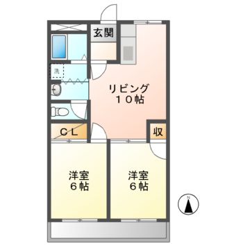 名岐マンション　Iの間取り