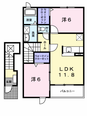 知多市新知東町のアパートの間取り