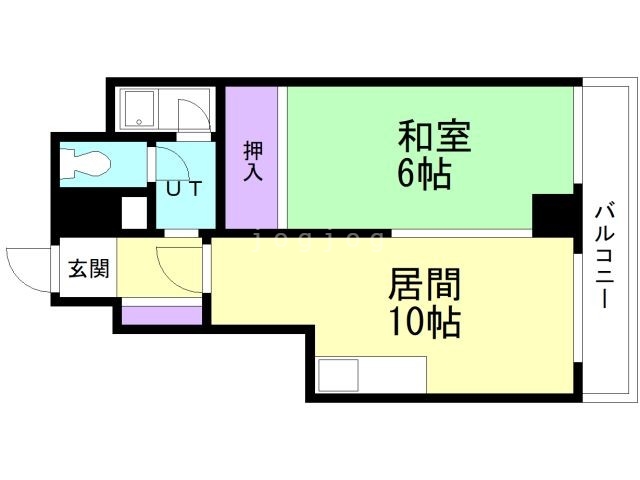 札幌市白石区菊水二条のマンションの間取り