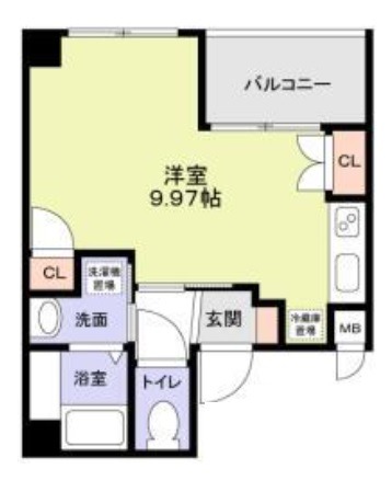 堺市堺区翁橋町のマンションの間取り