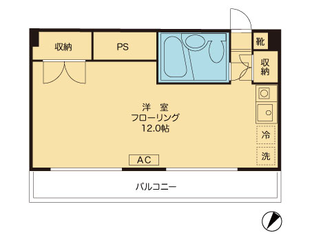 パルナス代々木の間取り