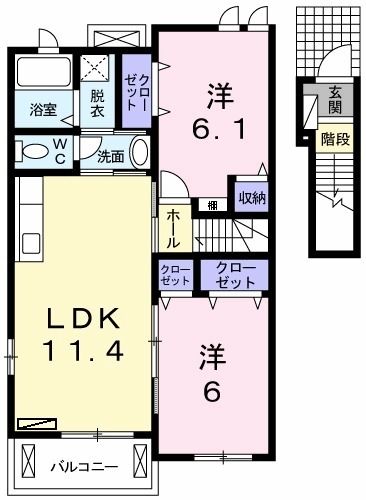 サンリット神代の間取り