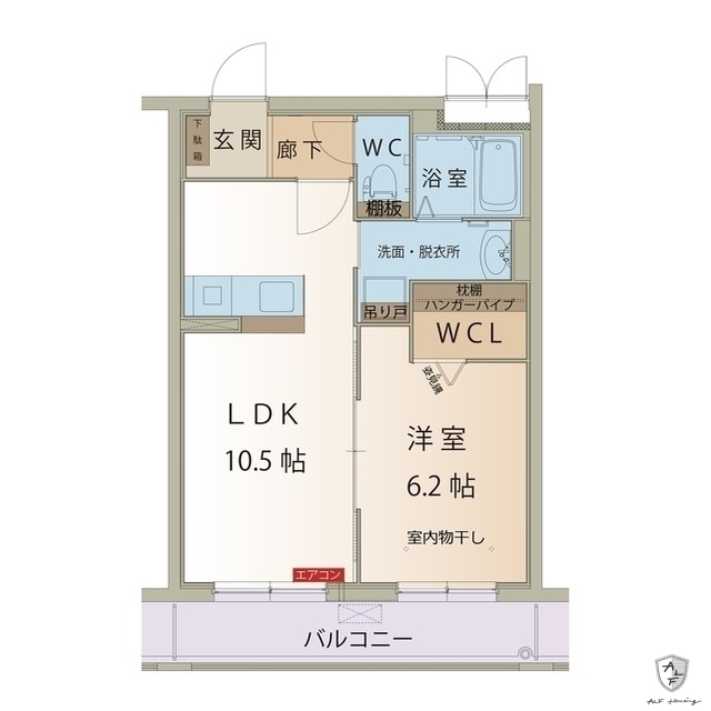 美濃加茂市中部台のマンションの間取り