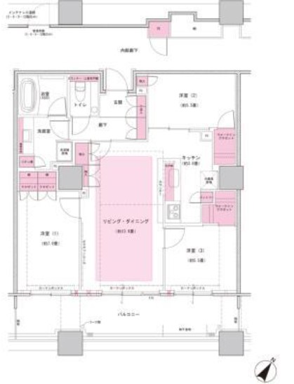 【江東区有明のマンションの間取り】