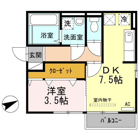 セジュール・パルティノスの間取り