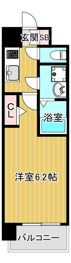 S-RESIDENCE城東SEVERの間取り