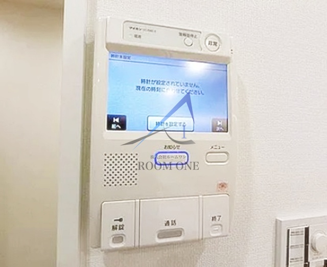 セキュリティ　モニター付インターホンです。