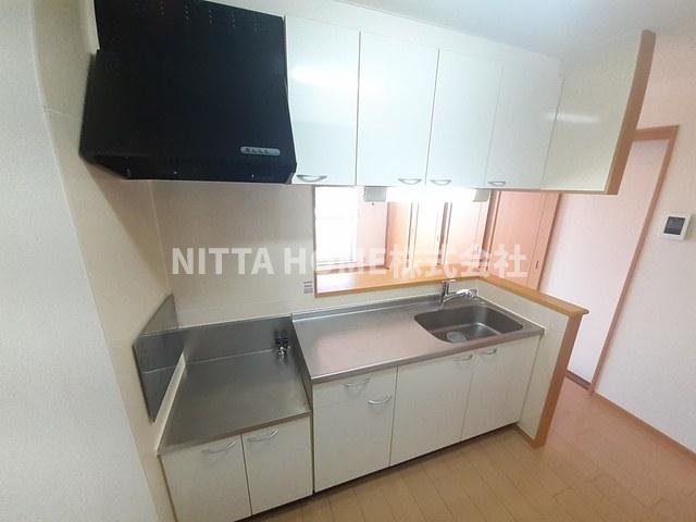 キッチン　リビングを見渡せるカウンターキッチン(*^▽^*)