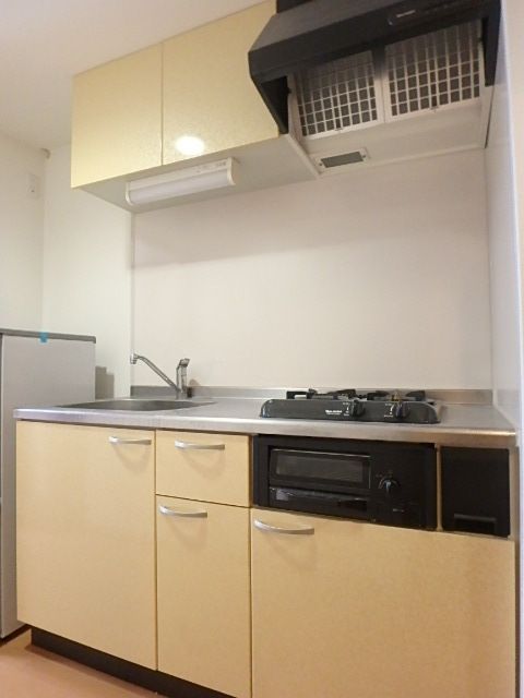 キッチン　☆ガスコンロ２口設置済み☆